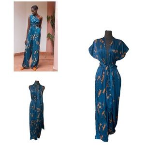 Umy Abstract Print Convertible Jumpsuit XXL